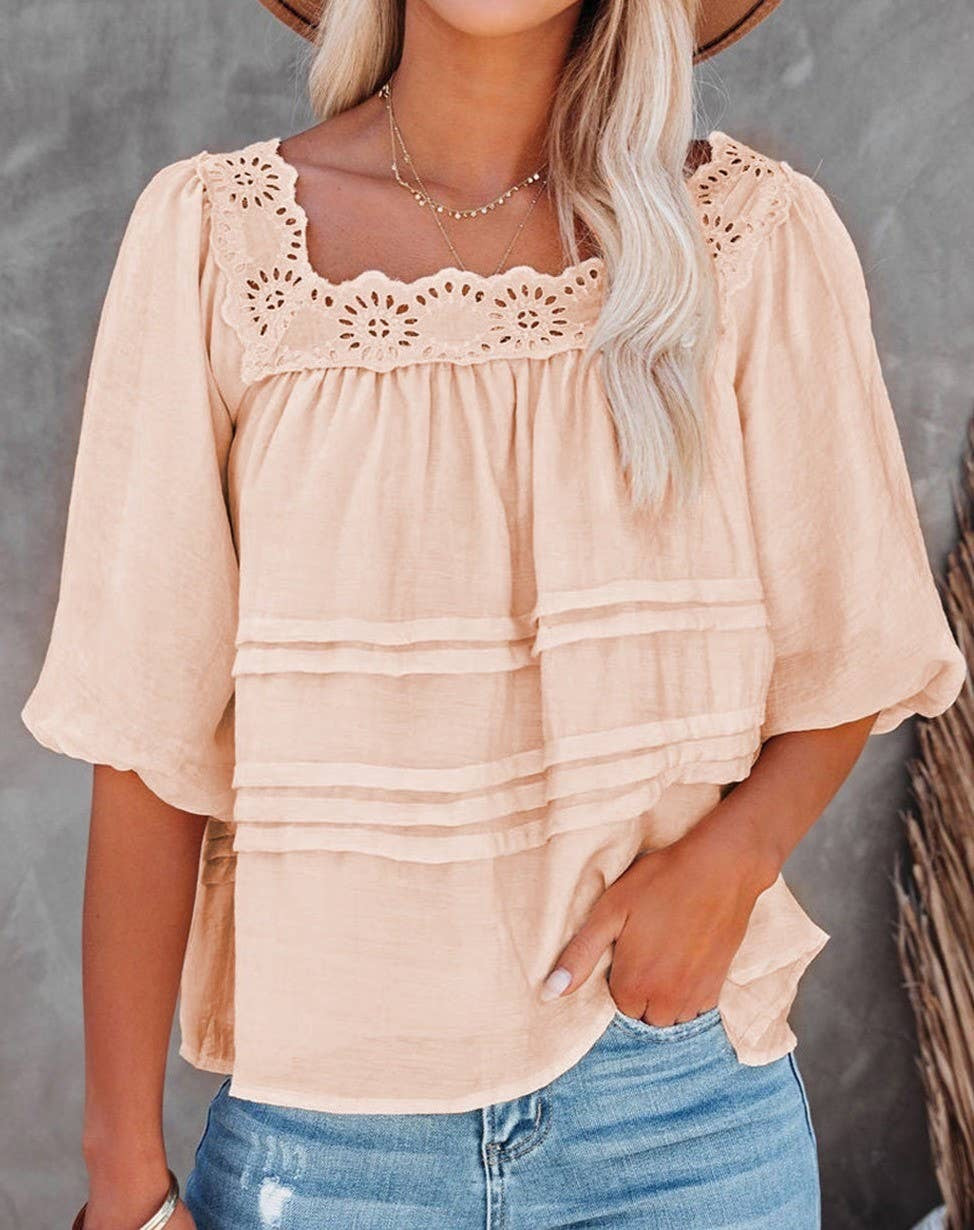 Billow & Breeze Eyelet Top