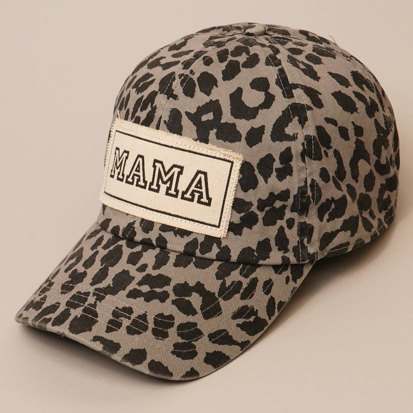Mama Canvas Patched Cotton Baseball Cap